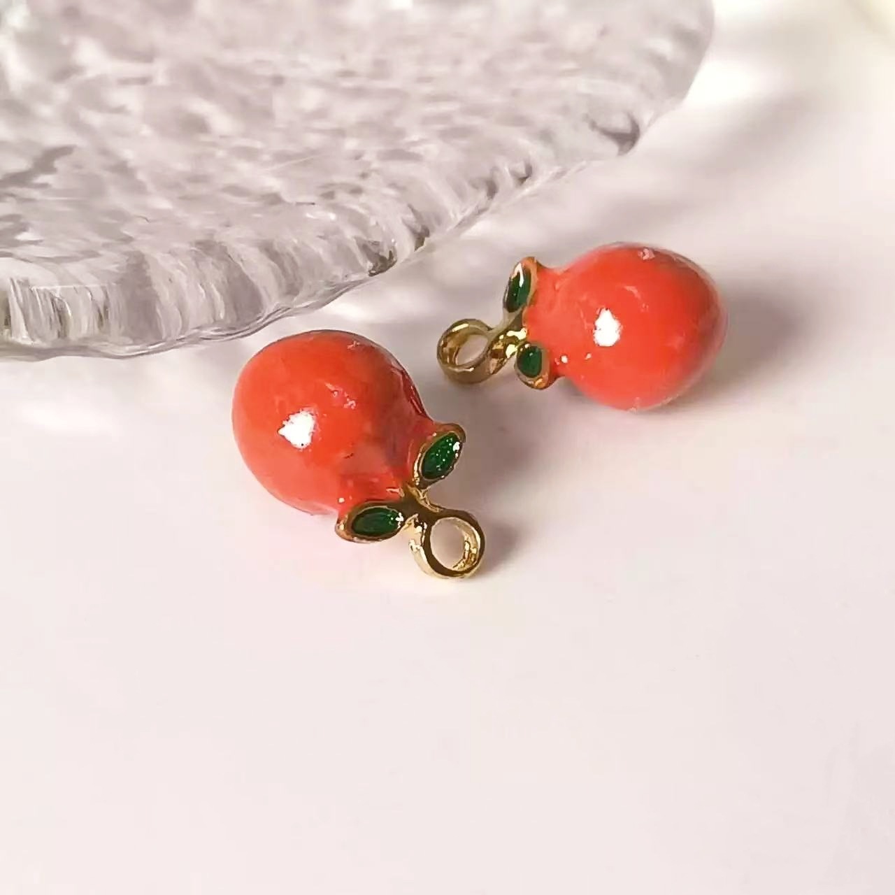 20g Weight Pendant Jewelry Making Type Charms, Earrings, Necklace Classification 10 PCS/Package Quantity Alloy Material Fruit Pattern All Seasons Season Plating Design Cute Style 10 PCS/Package Alloy Fruit Pendant Charms Earrings Necklace 6