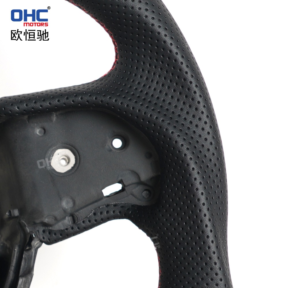 Direct Shipment from the Us Warehouse Suitable for Dodge Challenger Srt Full Leather Flat-Bottom Sports Steering Wheel Upgrade Parts