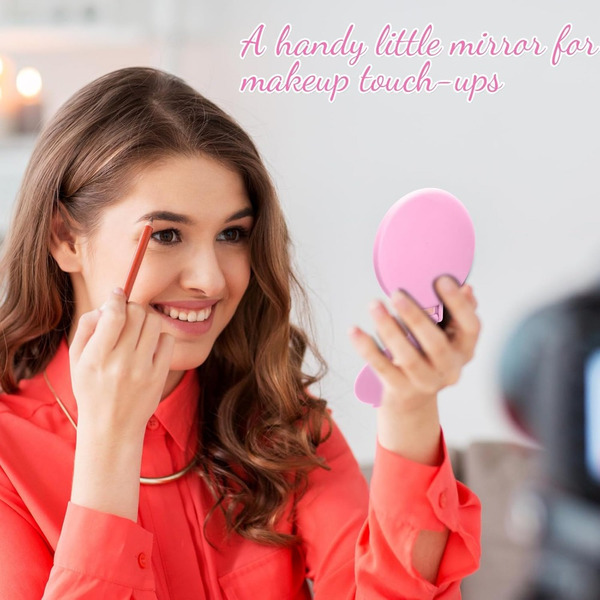 folding small handheld mirror
