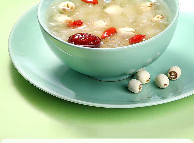 Xiangtan White Lotus Seeds Core Removed Skin Peeled 420g Jar Hunan Specialty for Lotus Seed Soup and Congee specifications