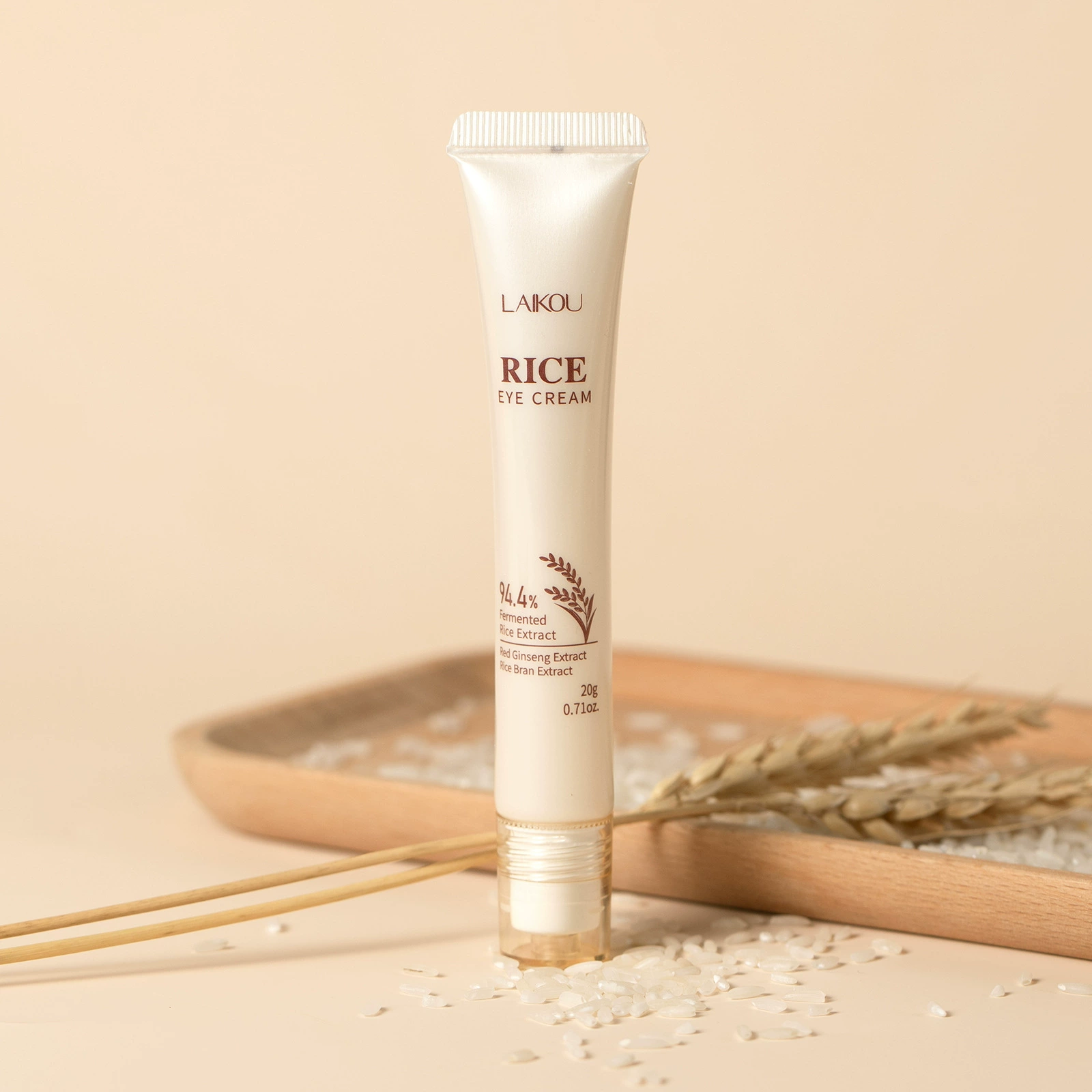 Трансграничные новые продукты Lkome рисовый крем для глаз 20g увлажняющий крем для увлажнения растений экстракт для ухода за кожей лица FDA косметика