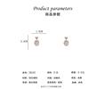 Fashionable universal silver needle, elegant earrings heart-shaped from pearl, silver 925 sample, internet celebrity