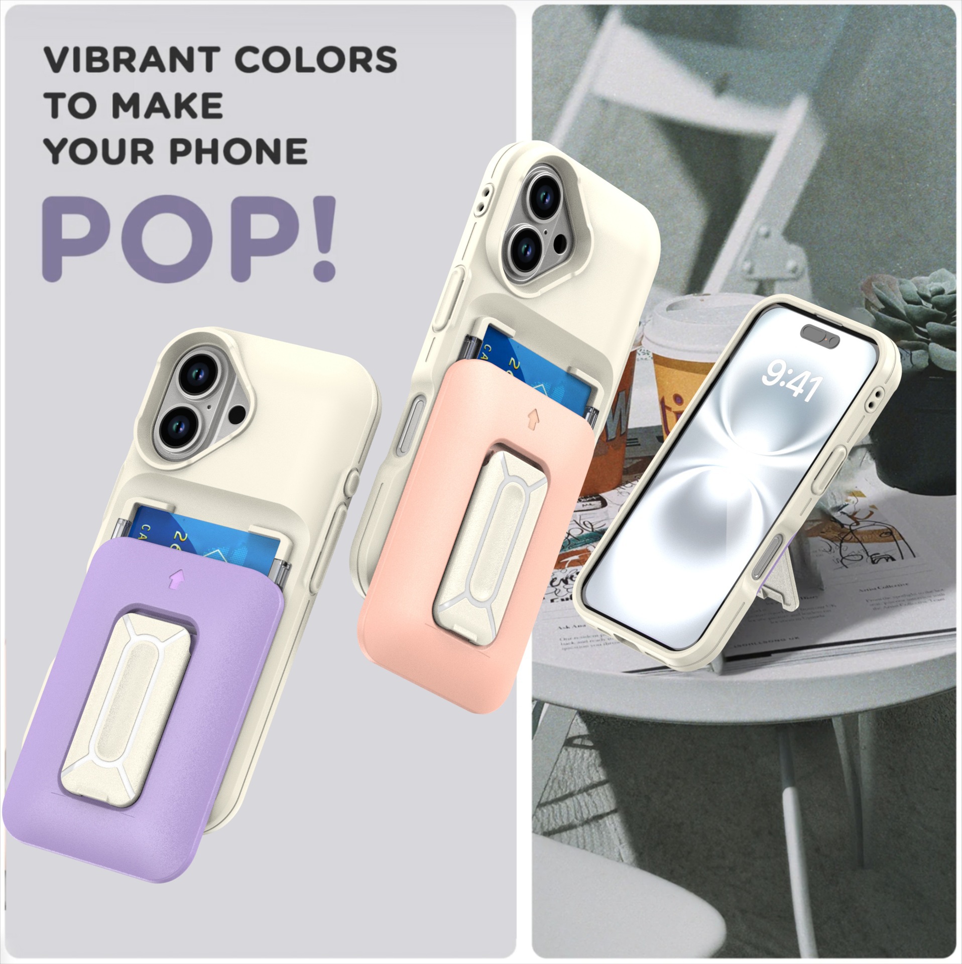 Foreign Trade Suitable Pro Max Case, IPhone 16 Card Holder, 17 AIR Phone Protective Case_voghion.com