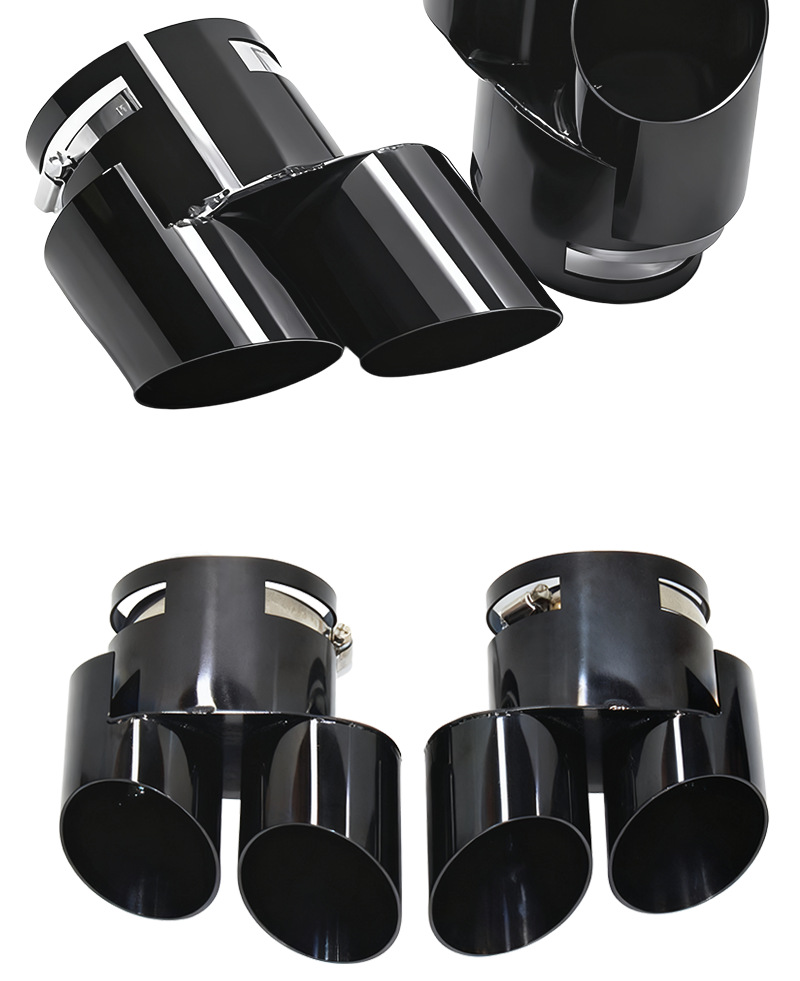 Suitable for Bmw X5 X6 X7 Four-Outlet Tailpipe G05 G06 G07 Exhaust Pipe with Dual Inner Tube Tail Tips