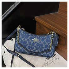 2026蔻家上新小方包欧美风精致腋下女包斜挎bags刺绣帆布单肩包潮