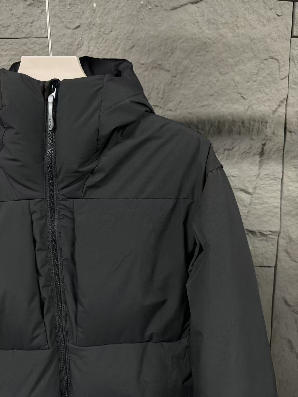 Bird 's Home Selection thorium SV cálido blanco terciopelo chaqueta de plumón gruesa abrigo alto esponjoso al aire libre a prueba de viento