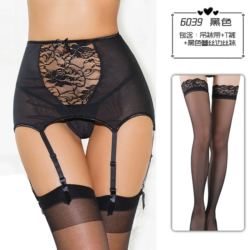 幻情 Sexy underwear, set, European style, high waist, plus size