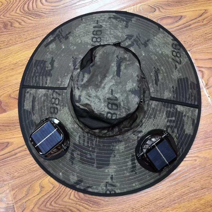 ソーラーファンハットメンズ夏大きなつば抗 UV 漁師帽子登山釣り日焼け止め卸売|undefined