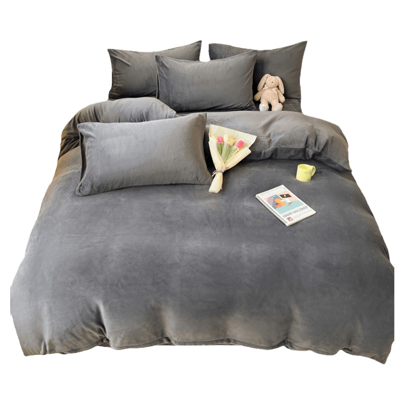 Leche cubierta de edredón otoño invierno una sola pieza de edredón de doble cara una sola franela de coral una sola persona más cubierta de edredón