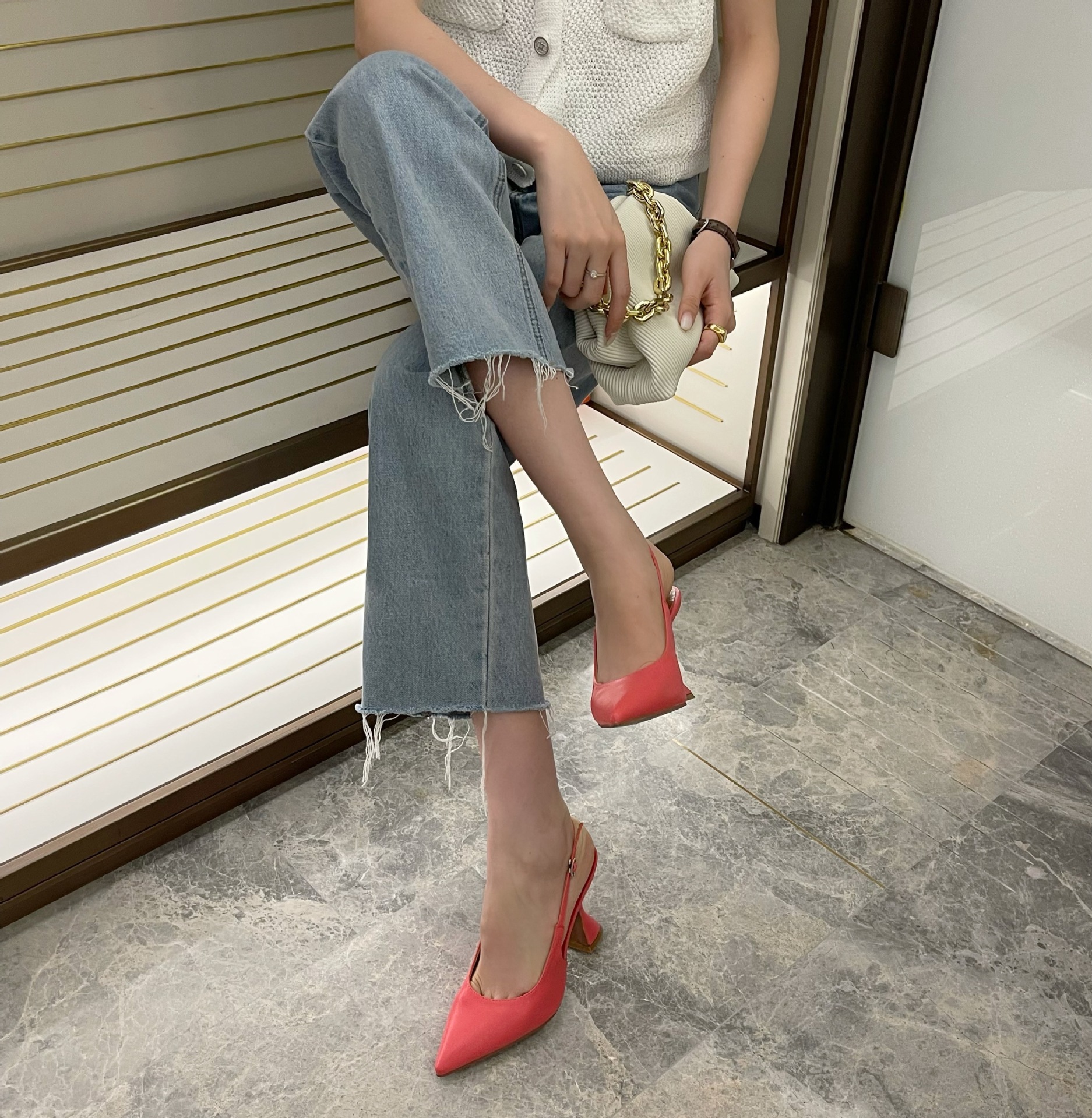 women s pointed toe high-heeled shallow mouth sandals nihaostyles wholesale clothing NSSO81842