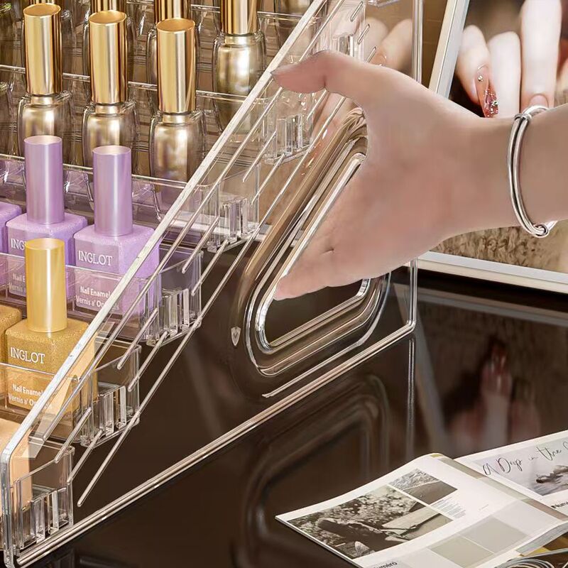 Eyeshadow Palette Storage Box, Cushion Powder Acrylic Display Stand, Desktop Organizer for Cosmetics, Nail Polish, Lipstick Assembly Eyeshadow Palette Storage Box, Cushion Powder Acrylic Display Stand, Desktop Organizer for Cosmetics, Nail Polish, Lipstick Assembly