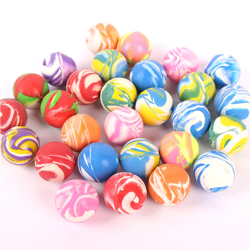 Gaopin 88 track ball No. 27 25mm flower ball elastic ball one yuan gashapon machine jumping ball children's toy