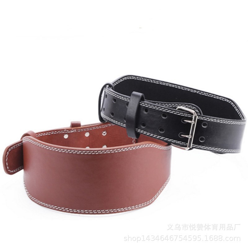 Cinturón de levantamiento de pesas Cinturón de peso duro de entrenamiento Mancuernas Sentadilla presurizada Cuero artificial Soporte deportivo Protector de fitness