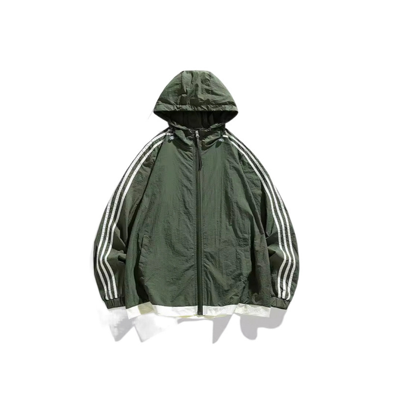Fuente de fabricantes de seda de hielo chaqueta solar para hombres y mujeres de verano nuevo anti-UV de manga larga chaqueta con capuchón ligera image 5