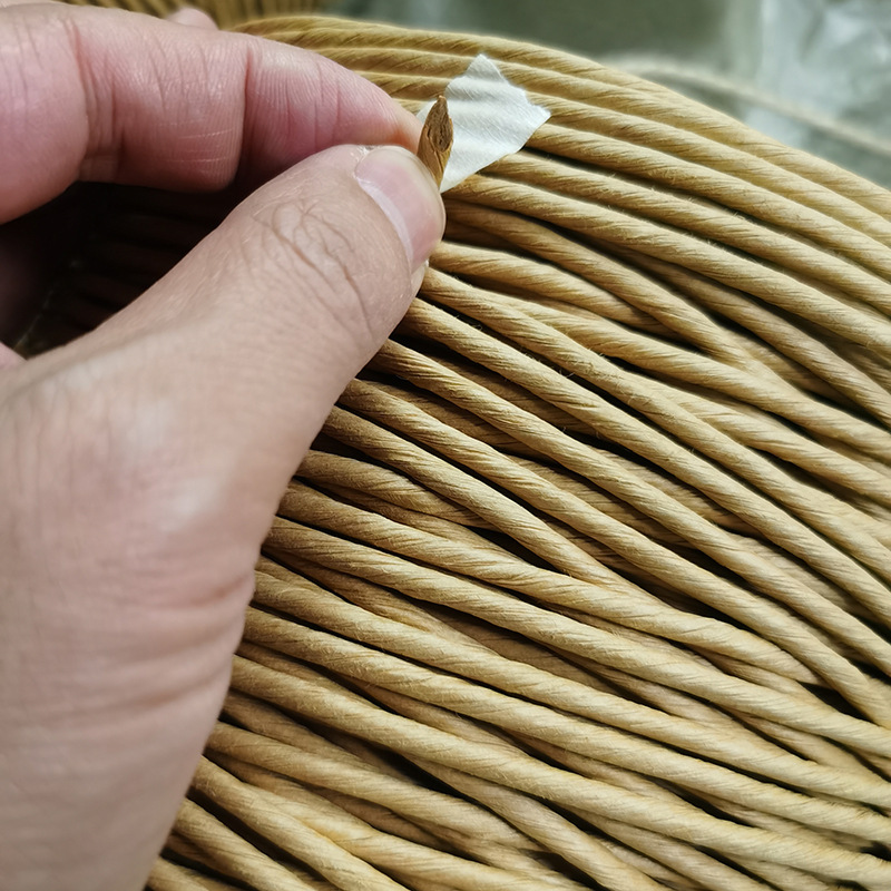 1mm-4mm 環境に優しい紙紐タグ、耐引裂性単糸牛革、漢方薬・茶葉結束紐、静電気防止|undefined