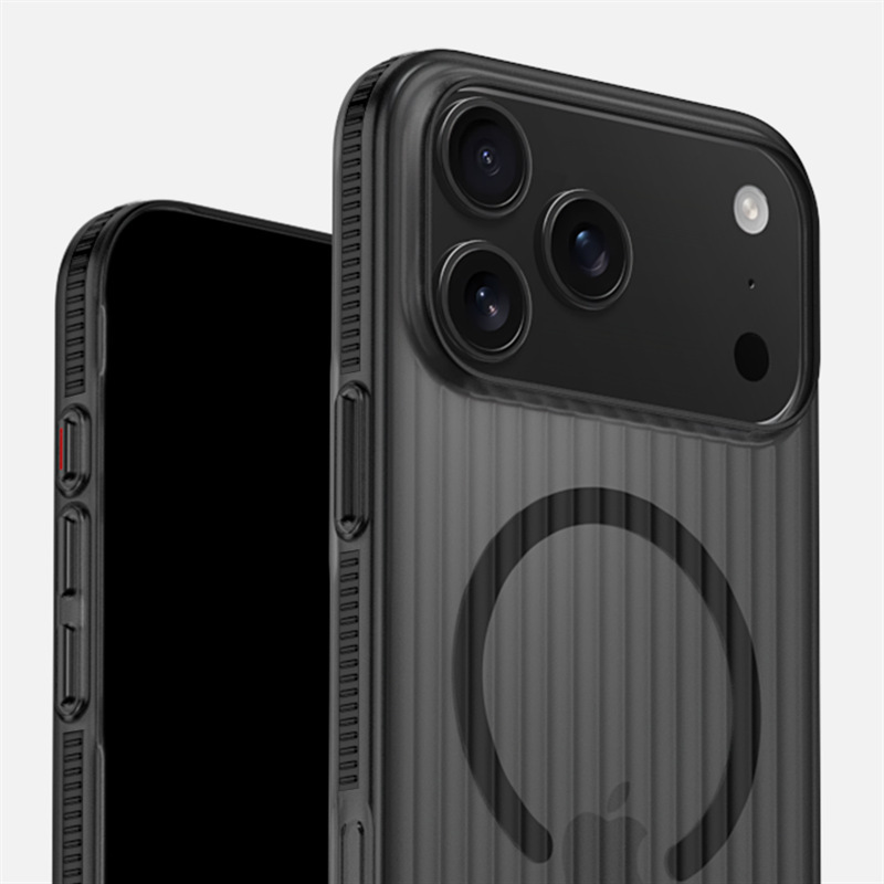 防滑条磁吸适用苹果17promax光栅手机壳iphone17air瓦楞冰雾全包|undefined