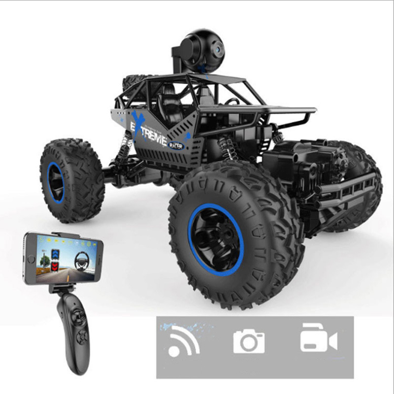 Cross-border hot-selling high-speed racing car remote control car wireless camera high-speed four-wheel drive off-road vehicle toy remote control climbing