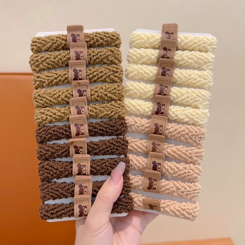 Niños de color café leche de banda de goma de alta elasticidad anillo de cabello de niña corda de cabello gruesa y gruesa corda de cabello duradera