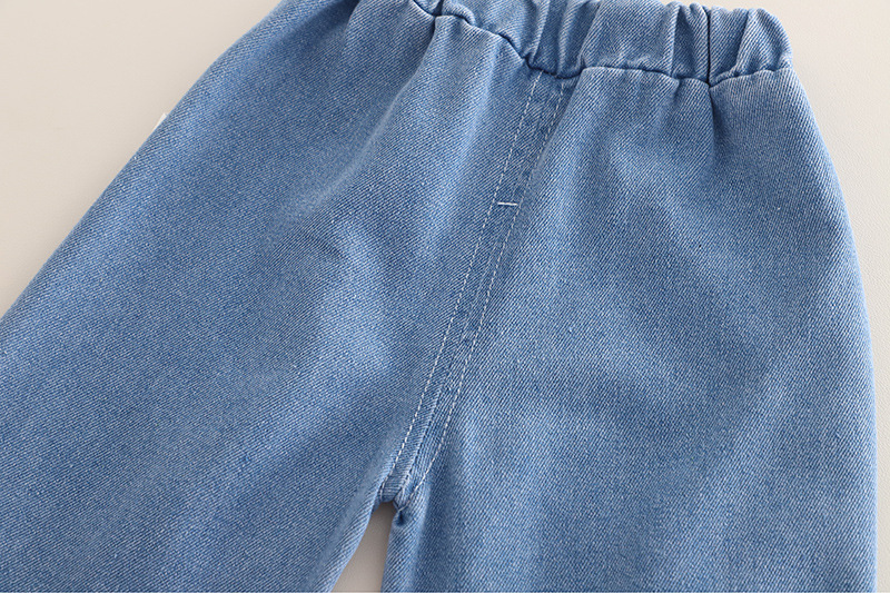 Tenue pour fille 2025, nouvelle collection printemps-automne, gilet en denim élégant en dentelle, ensemble trois pièces décontracté de style coréen pour filles_voghion.com