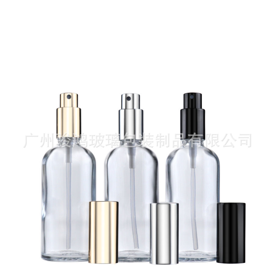 厂家直销全自动机制玻璃瓶、【100毫升】透明精油瓶，日货香水瓶