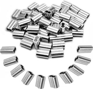 Piutouyar 3\/16 inch (5.3mm) Aluminum Crimping Loop Sleeve