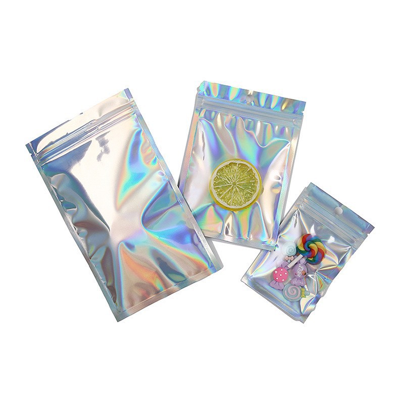 Bolsa de sello láser de color, bolsa de plástico de color, bolsa de almacenamiento transparente, bolsa de sellado, bolsa de sellado multifuncional