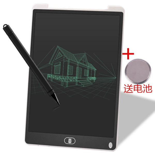 Fashion white-12 inches + one-click clear + free battery