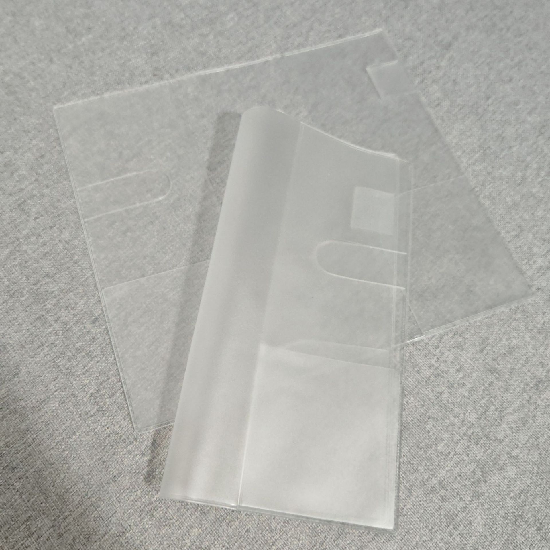 Direct Supply Pvc Waterproof and Scratch-Proof Thickeneded Transparent Frosted Multi-Card Slot Handbook Protective Cover Book Jacket Customized L