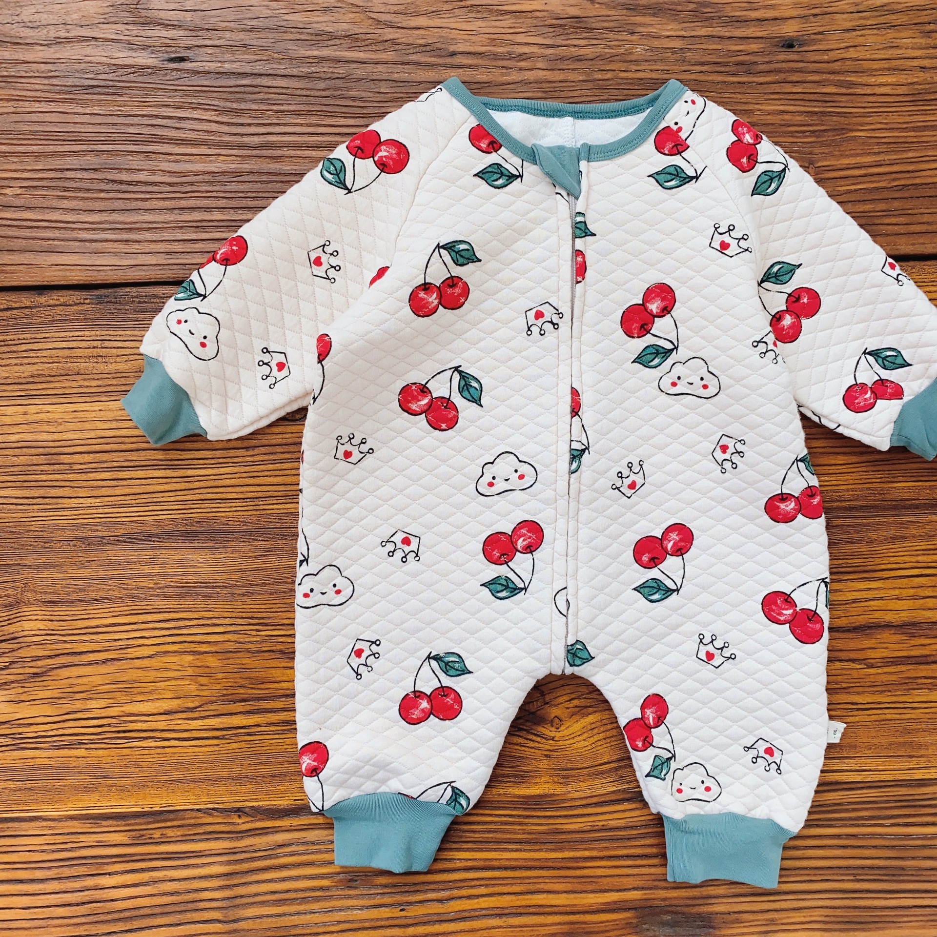 Bebé de invierno de manga larga saco de dormir estilo coreano ropa para niños funda de bebé mameluco de invierno de una sola pieza bebé saco de dormir