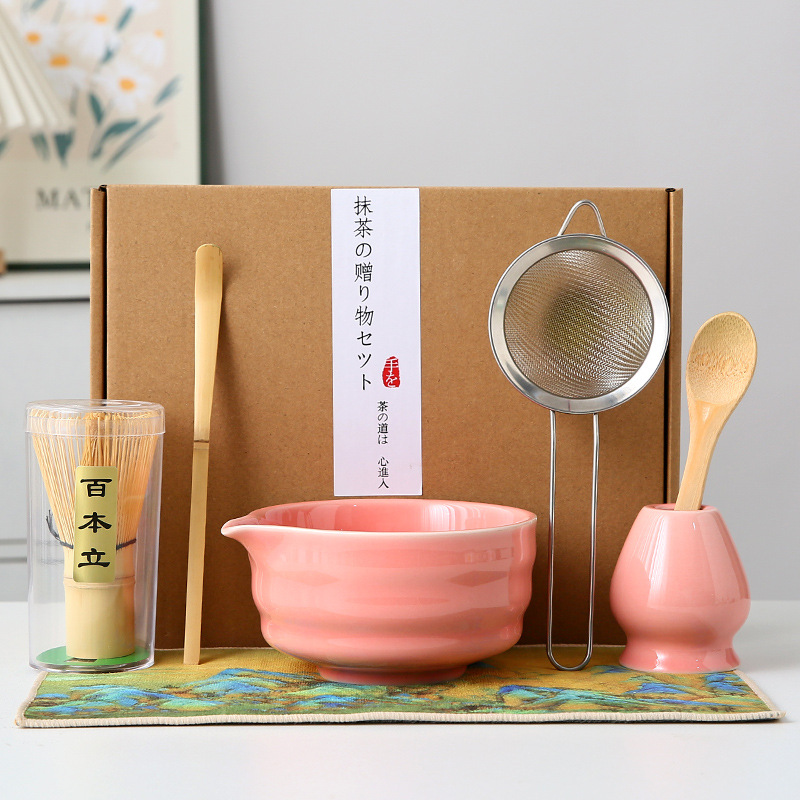 Japonés Matcha tazón Matcha túnica canción té herramientas de pedido taza de té de cerámica taza de té mezclador Matcha cepillo taza de té