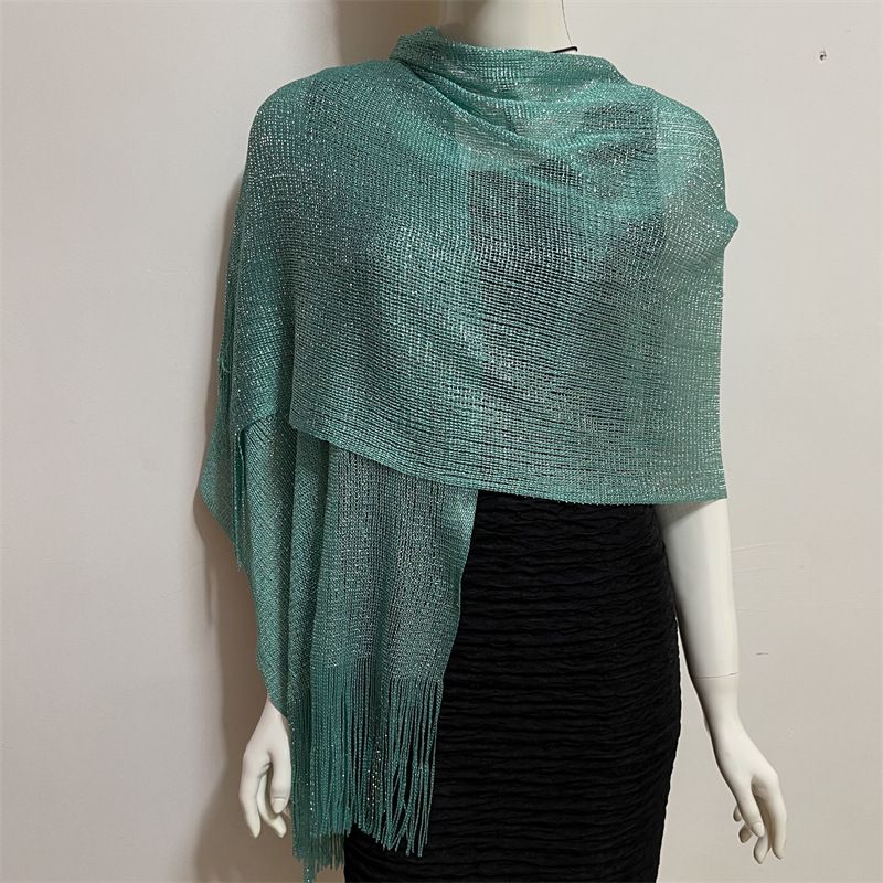 Women's Fashion Solid Color Polyester Tassel Shawls display picture 204