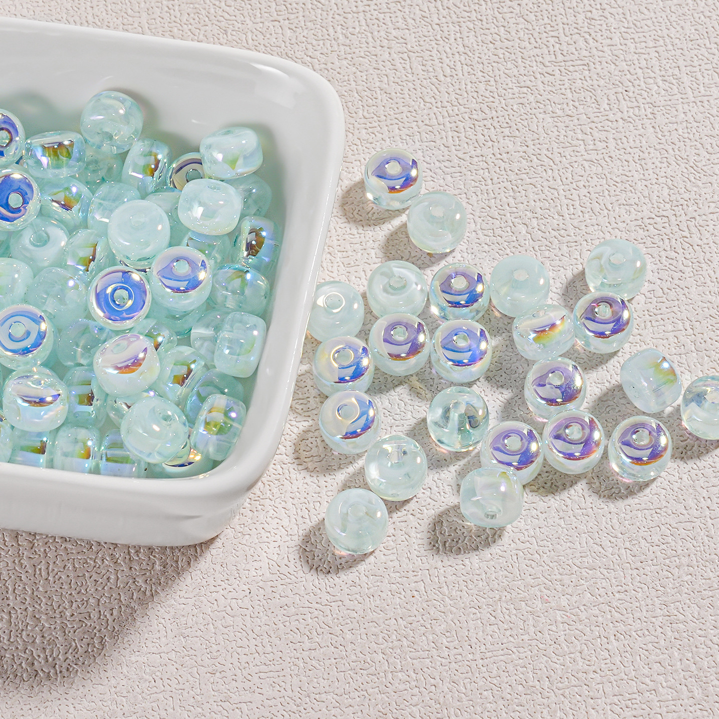 Niebla de hilo Dream Beads Mini Beads 7 * 8MM Hecho a mano DIY Cuentas Collar Pulsera Keychain Material de cadena de teléfono móvil image 9