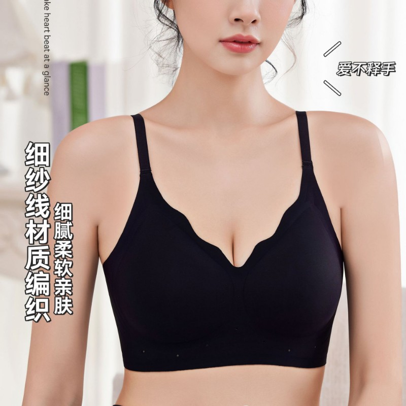 Venta directa de fábrica comercio electrónico transfronterizo Sudeste de Asia Vietnam Tailandia damas sin costuras sujetador de recogida lateral cómodo