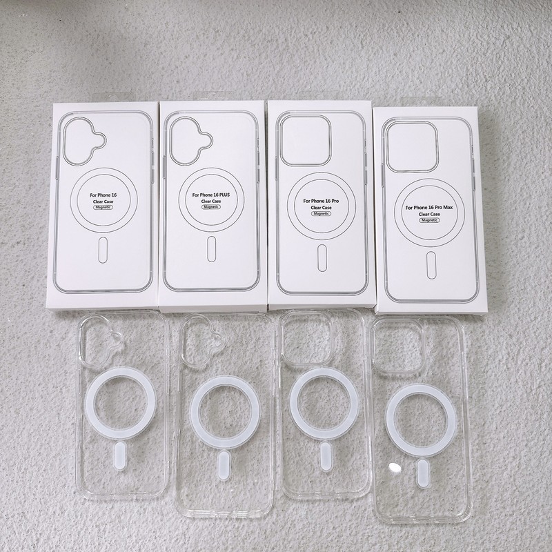 适用iPhone17promax手机壳Magsafe磁吸苹果16透明亚克力14pro硬壳|undefined