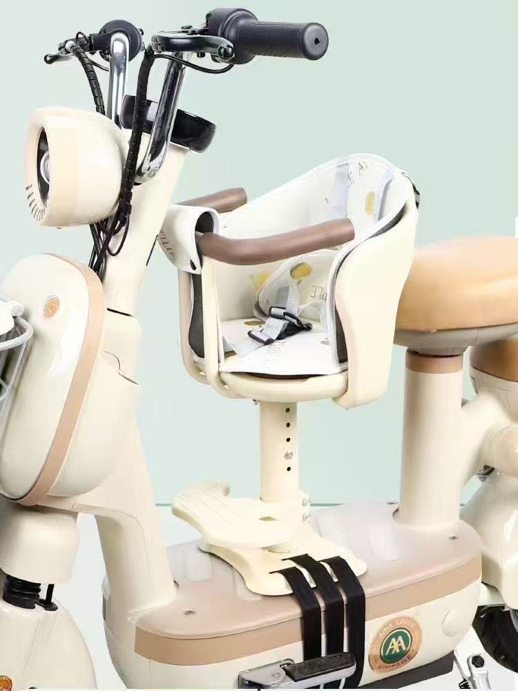 Electric vehicle child seat, safety seat, front-mounted seat for electric scooters, motorcycles, children, babies, infant seat