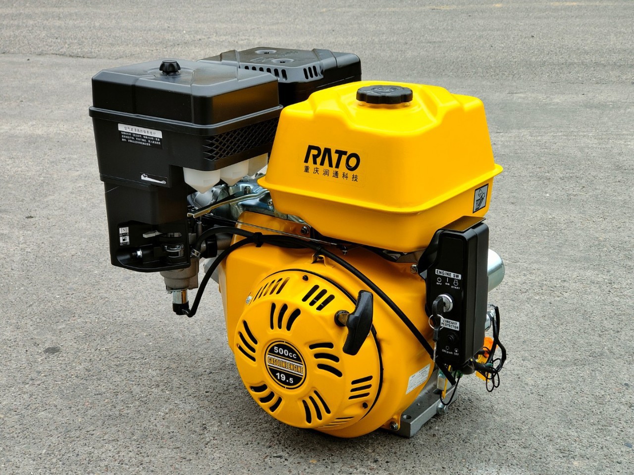 500cc single cylinder air-cooled gasoline engine 194fd19.5 horsepower flat key shaft R500V Marine Road Cutting