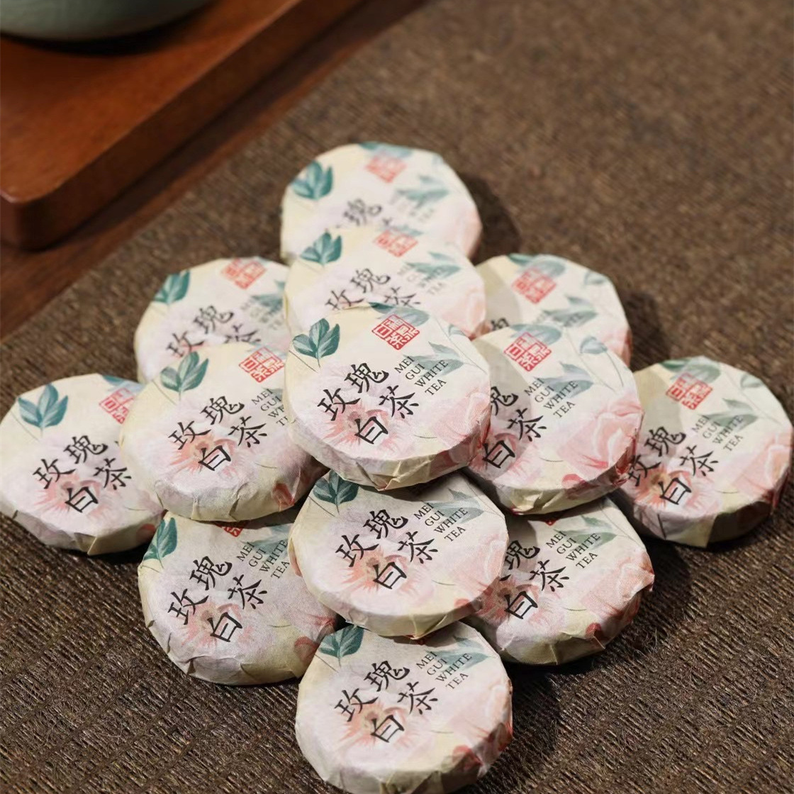 福鼎白茶玫瑰花茶白牡丹日曬春茶貢眉壽眉散茶禮盒裝500g廠家批發