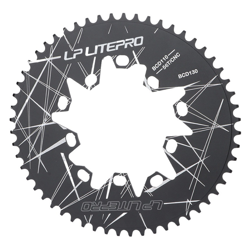 LP litepro bicicleta plegable disco oval 110 130BCD compartido 52T 54 56 58 60 dientes