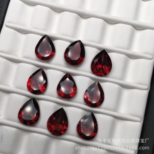 Garnet Cabochon Wholesale Natural Garnet Water Drop Loose Stone Pure Body Garnet Inlay Loose Stone Wholesale
