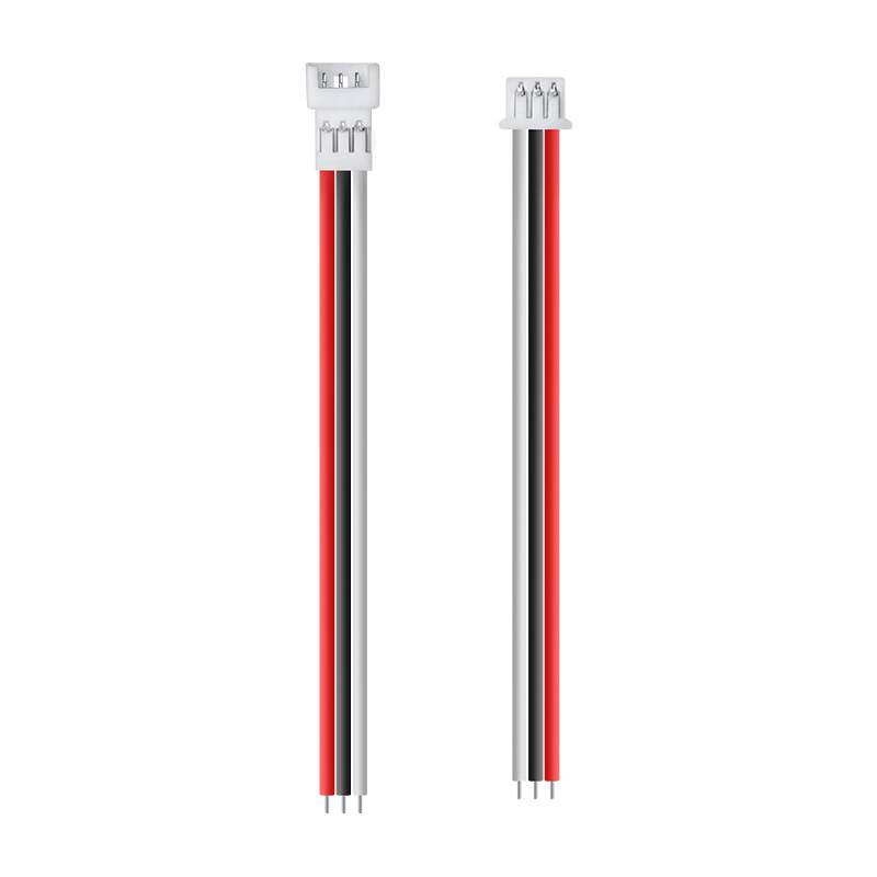 Custom 1.25 spacing spaced terminal wire male and female connectors for 2 3 4 pin device wiring terminal harness assembly