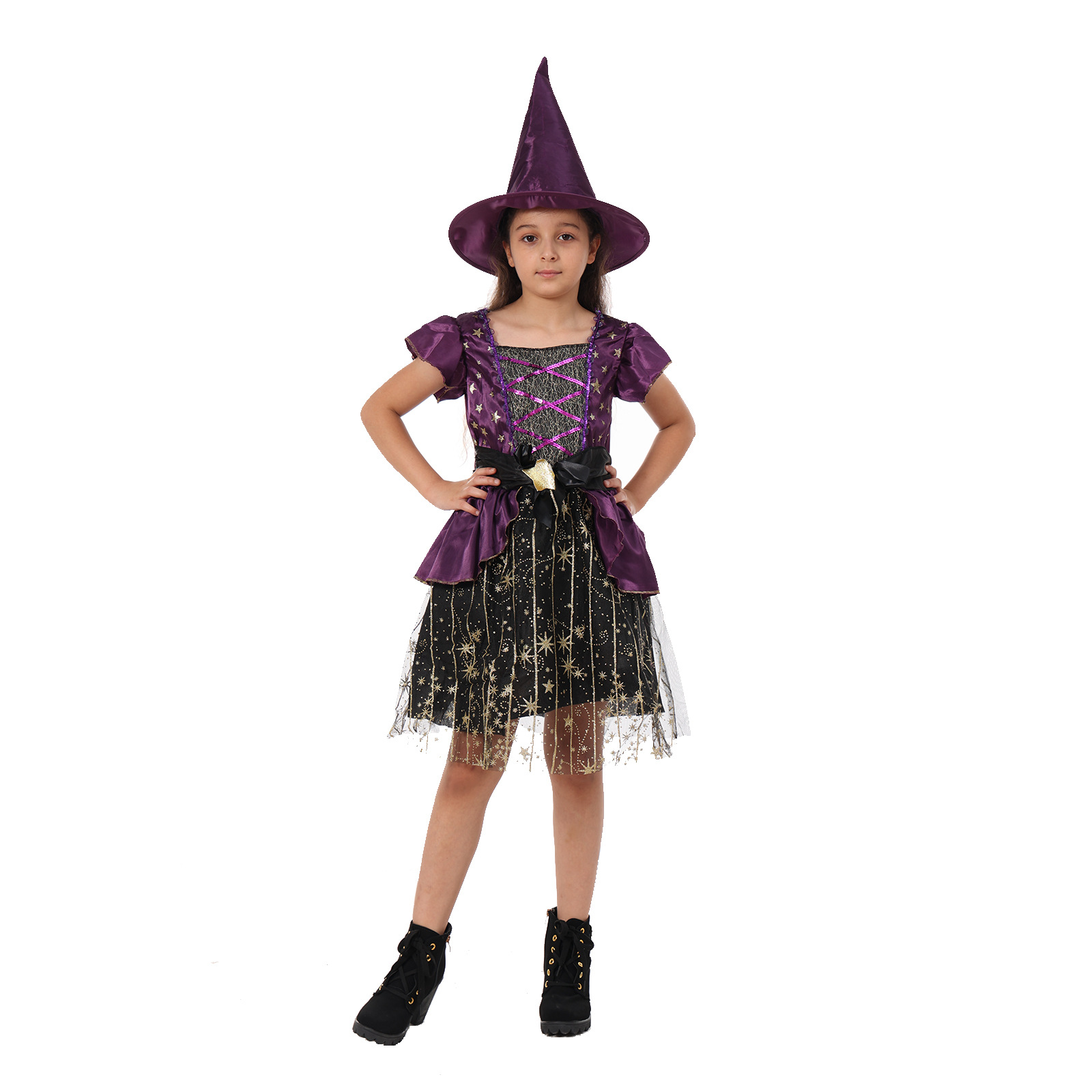 Amazon deseo suministro transfronterizo disfraz de Halloween traje de actuación de bruja pequeña disfraz de bruja de Halloween
