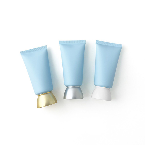 50ml/g light blue sanding cosmetic tube packaging for refilling hand cream face wash skincare empty bottles