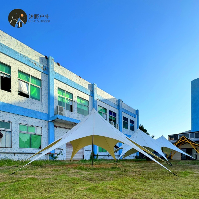 Campamento al aire libre de Muye, campamento de 6 metros, gran cortina de octopus, fabricante de tela de Oxford