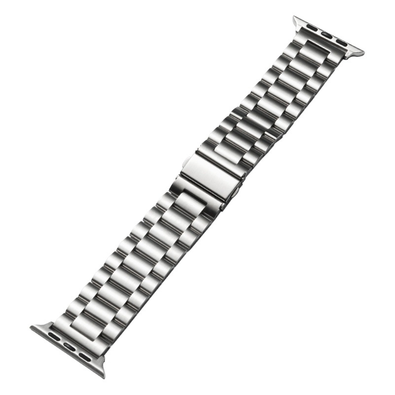 Suitable for Apple Apple Watch Watch Strap Three-Bead 304 Stainless Steel Metal Huawei Samsung Accessories