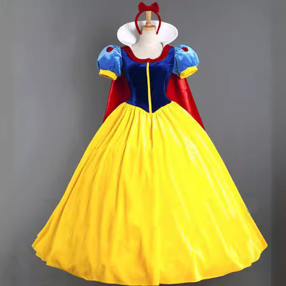 S-4Xl Halloween Adult Snow White Dress Adult Female Dress Stage Performance Drama Cos Costume Ready Stock
