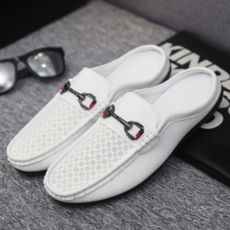 Бобовые ботинки мужские мягкие подошвы, дышащие повседневные кожаные ботинки для бизнеса