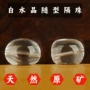 不规则光面天然白水晶隔珠