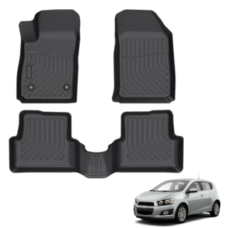 跨境适用于Chevrolet Sonic雪佛兰全天候专车专用橡胶TPE汽车脚垫