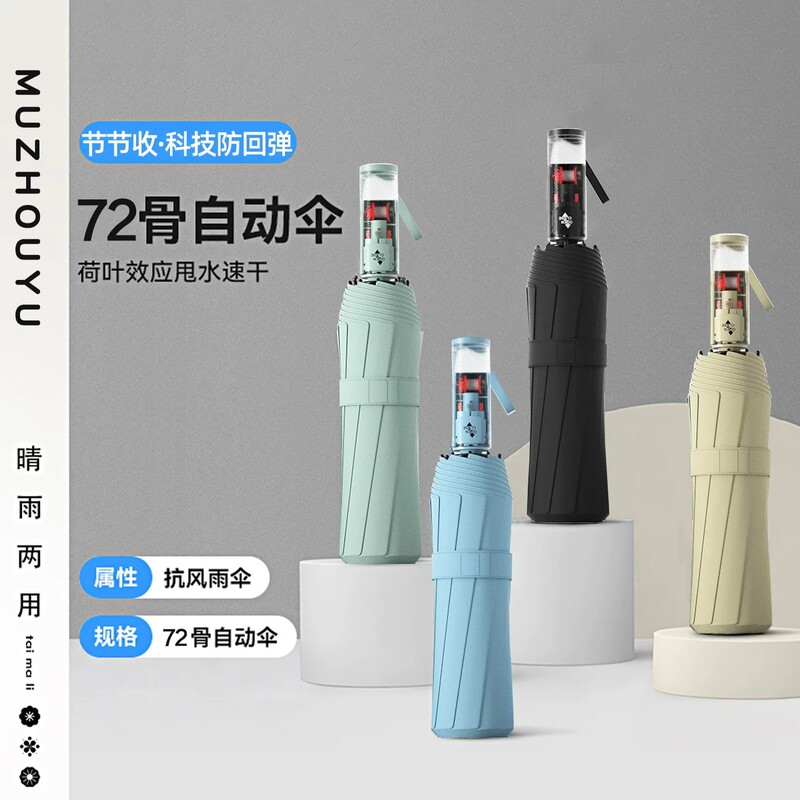 Fully Automatic Retractable Umbrella for Men, Large Size, Reinforced, Thickened, Wind-Resistant, Dual-Use for Sun and Rain, Foldable Umbrella for Women and Students Fully Automatic Retractable Umbrella for Men, Large Size, Reinforced, Thickened, Wind-Resistant, Dual-Use for Sun and Rain, Foldable Umbrella for Women and Students