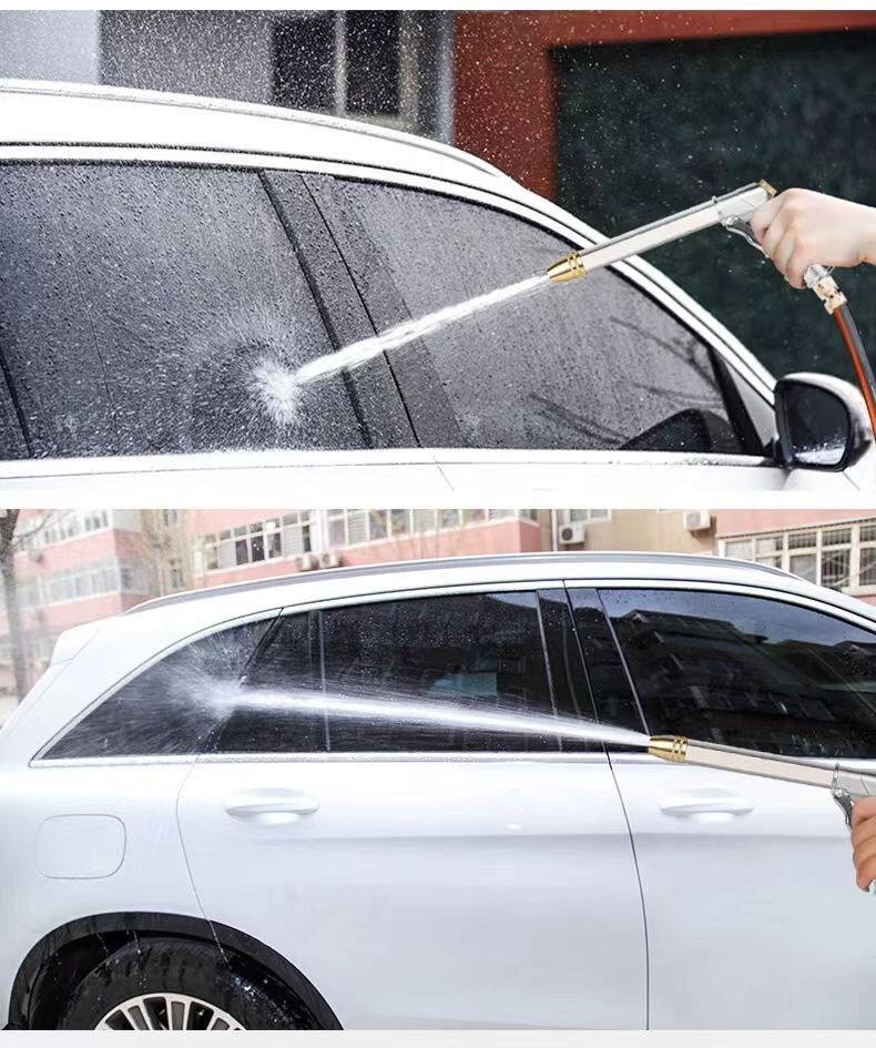 Car washing water gun high pressure household antifreeze explosion-proof water pipe washing water gun flower watering tool water pipe storage rack